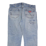 DICKIES Mens Relaxed Straight Blue Denim Fair W36 L27 Casual Workwear Jeans