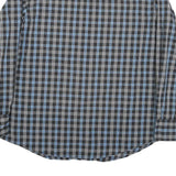 WRANGLER Mens Black & Blue Plaid Shirt L Western Cotton Blend Long Sleeve