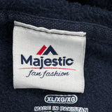 Chicago Bears Majestic Nfl Hoodie - XL Navy Cotton