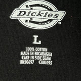 Dickies T-Shirt - Large Black Cotton