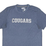 ADIDAS Mens Blue Cougars Graphic T-Shirt L Short Sleeve Crew Neck Sportswear