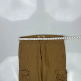 Wrangler Cargo Trousers - 37W 30L Brown Cotton