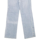 ANN TAYLOR Womens Jeans Blue Regular Straight Denim Light W30 L30 Button Detail