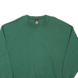 USA Mens Green Crew Neck XL Cotton Blend Sweatshirt Pullover Casual