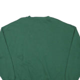 USA Mens Green Crew Neck XL Cotton Blend Sweatshirt Pullover Casual