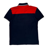 Tommy Hilfiger Spellout Polo Shirt - Large Navy Cotton