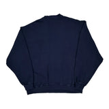 90S Blank Fruit Of The Loom Sweatshirt - XL Navy Cotton Blend