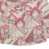 PARK LANE Womens Pink & Green Patchwork Print Shirt L Vintage Patterned Button