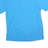 RUSSELL ATHLETIC Mens Blue Plain T-Shirt M Short Sleeve Crew Neck Cotton Blend