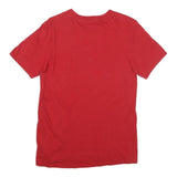 ADIDAS Mens Red Fresno State Athletics Graphic T-Shirt S Short Sleeve Crew Neck