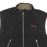 TIMBERLAND Mens Black Polyester Blend Zip Jacket 2XL Outdoor Sleeveless Vest