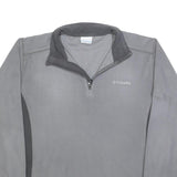 COLUMBIA Mens Grey & Dark Grey Plain Pullover Crew Neck Basic Knit L Outdoor
