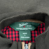 Woolrich 1/4 Zip - Large Brown Cotton