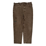 Unbranded Carpenter Trousers - 36W 28L Brown Cotton
