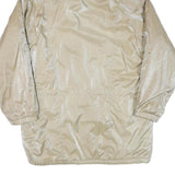 KARIZMA Womens Beige Polyester Blend Hooded Jacket M Zip Plain Casual Outerwear