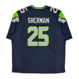 Seahawks Nike Nfl Football Jersey - 2XL Navy Polyester