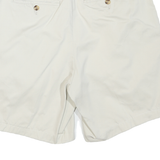 TOMMY HILFIGER Mens Shorts White Casual M W32 Cotton Blend Classic Fit