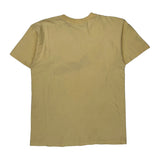 Single Stitch American Flag Anvil Graphic T-Shirt - Large Yellow Cotton