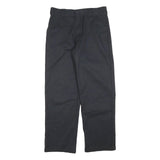 DICKIES Mens Cotton Blend Black Regular Straight Trousers W34 L32 Workwear