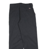 DICKIES Mens Cotton Blend Black Regular Straight Trousers W34 L32 Workwear