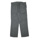 MARSUM Mens Cotton Blend Grey Regular Fit Button Closure Trousers W40 L32