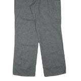 MARSUM Mens Cotton Blend Grey Regular Fit Button Closure Trousers W40 L32