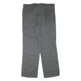 MARSUM Mens Cotton Blend Grey Regular Fit Button Closure Trousers W40 L32