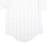 ARROW Mens White Polyester Blend Shirt Kent M Classic Button Long Sleeve