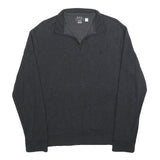 POLO RALPH LAUREN Mens Grey Cotton Blend Jumper Pullover Crew Neck M Casual