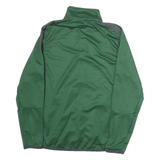 NIKE Mens Green & Grey Track Jacket S Polyester Zip Athletic Sportswear