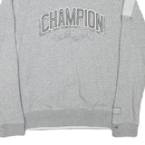 CHAMPION Mens Grey Pullover Sweatshirt XL Cotton Blend Crew Neck Casual
