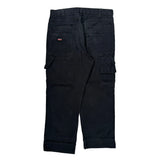 Dickies Double Knee Carpenter Pants - 33W 29L Black Cotton