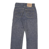 LEVI'S 501 Mens Jeans Blue Regular Straight Denim Dark W24 L30 Classic Button