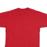 JERZEES Mens Red Graphic T-Shirt L Short Sleeve Crew Neck Air Jesus Flight Crew