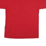 JERZEES Mens Red Graphic T-Shirt L Short Sleeve Crew Neck Air Jesus Flight Crew