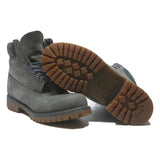 TIMBERLAND Mens Classic 6 Inch Lace-Up Boots Black Leather UK 6.5 Rugged Outdoor