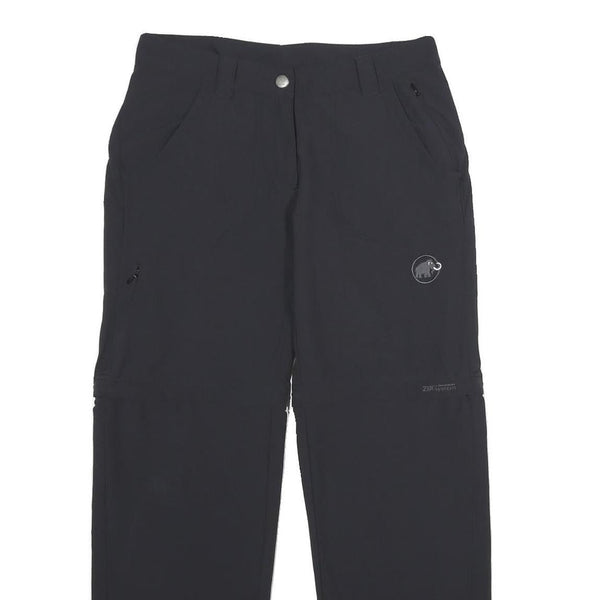 MAMMUT Womens Polyamide Blend Black Regular Fit Straight Leg Trousers W28 L30