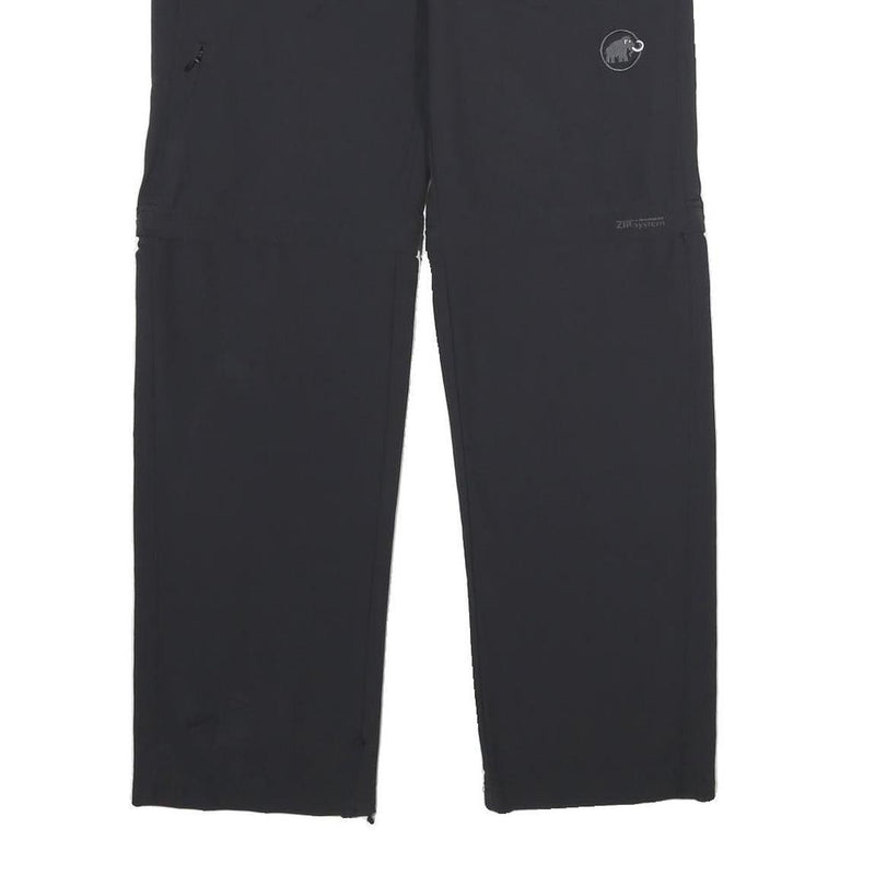 MAMMUT Womens Polyamide Blend Black Regular Fit Straight Leg Trousers W28 L30