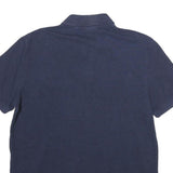 LACOSTE Mens Blue Short Sleeve Plain Polo Shirt L Classic Cotton Logo