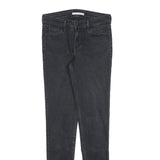 LEVI'S Womens 710 Jeans Black Slim Skinny Denim Dark W29 L32 Stretch Cotton