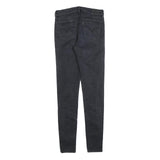 LEVI'S Womens 710 Jeans Black Slim Skinny Denim Dark W29 L32 Stretch Cotton