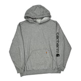Vintage Carhartt Hoodie - XL Grey Cotton Blend