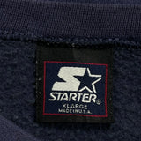 University Of Notre Dame Starter College Sweatshirt - XL Navy Cotton