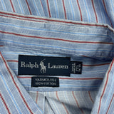 Ralph Lauren Striped Shirt - XL Blue Cotton