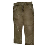 Carhartt Carpenter Trousers - 34W 30L Brown Cotton