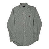 Ralph Lauren Striped Shirt - Medium Green Cotton