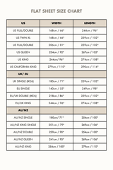 Linen flat sheet in Cream