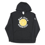 ADIDAS Mens Black Bay City Warriors Pullover Hoodie M Basketball Style
