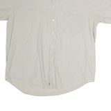 LEVI'S Mens Beige Check Shirt XL Cotton Button-Down Short Sleeve Casual