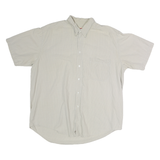 LEVI'S Mens Beige Check Shirt XL Cotton Button-Down Short Sleeve Casual